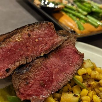 2120 - Prime NY steak with corn succotash - New American Near Me - Seattle, Washington