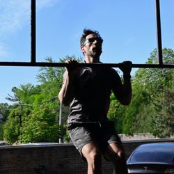 CrossFit Wilmette - Pull-ups on a lovely day in Wilmette! Nothing beats the outdoor feel CrossFit Wilmette provides in the summertime.