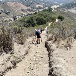 Avila Ridge - Coming back down is tricky