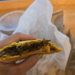 Jerks of the Caribbean - Inside of the beef patty