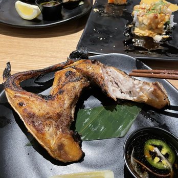 Eat's Ayce Sushi - yellowtail collar (4x bigger than photo it's huge!) - Japanese Near Me - Alhambra, California Eat's Ayce Sushi - yellowtail collar (4x bigger than photo it's huge!) - Japanese Near Me - Alhambra, California