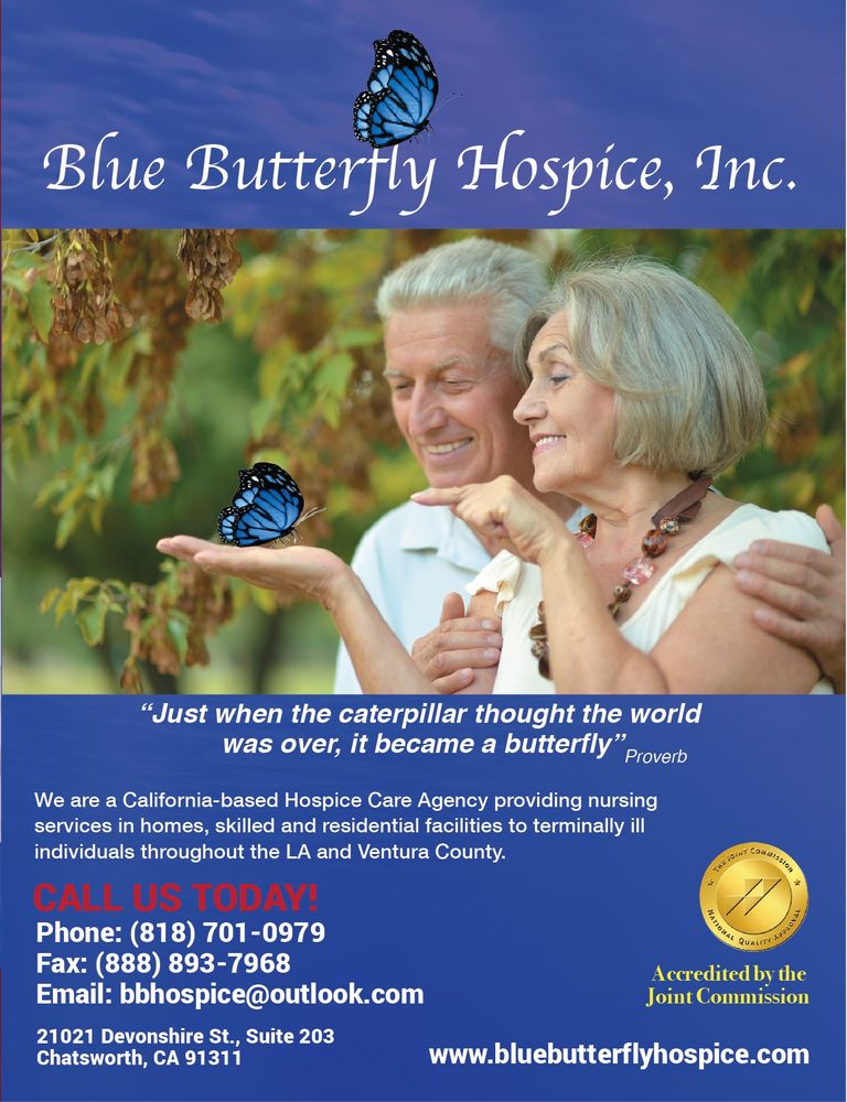 BLUE BUTTERFLY HOSPICE 10 Photos & 12 Reviews 21049 Devonshire St, Los Angeles, California