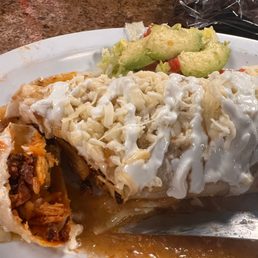 Smothered Al Pastor Burrito