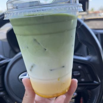 Stories Cafe - mango matcha- delicious ;) - Coffee & Tea Near Me - Whittier, California