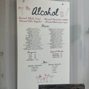 Arnaud's Cajun Kitchen - Alcohol menu - Food Trucks Near Me - Huntsville, Texas