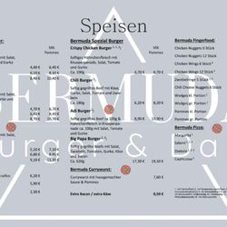 Bermuda - Flyer (Speisen)