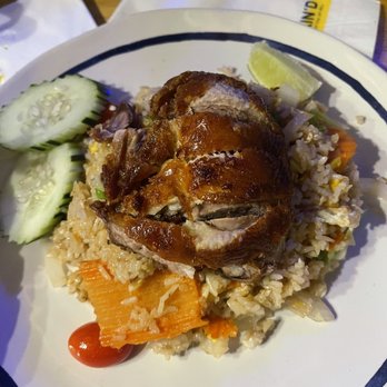 Kin'd - Crispy duck with Thai fried rice - Thai Near Me - Fresh Meadows, New York