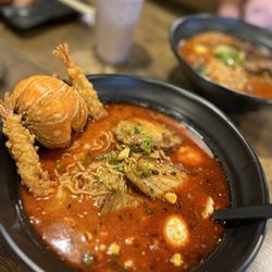 Hot Hot Ramen Sushi Seafood - Spicy Lobster with shoyu