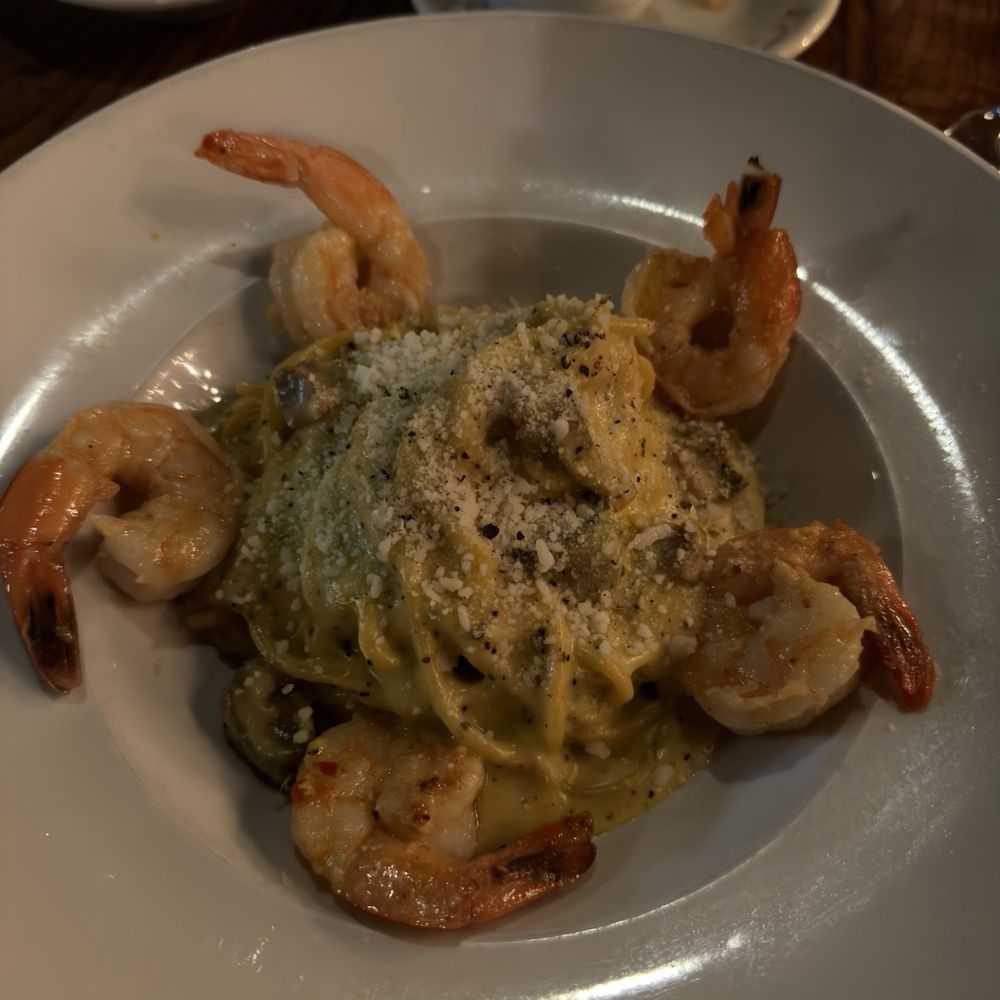 Avoli Osteria - Carbonara with shrimp - Italian Near Me - Omaha, Nebraska