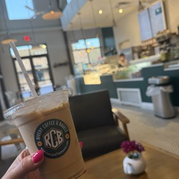 Rivery Coffee and Bagels - Iced latte that had Irish cream in it - Cafes Near Me - Georgetown, Texas Rivery Coffee and Bagels - Iced latte that had Irish cream in it - Cafes Near Me - Georgetown, Texas