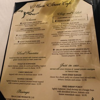 Main Street Cafe - Menu - Southern Near Me - Madison, Alabama
