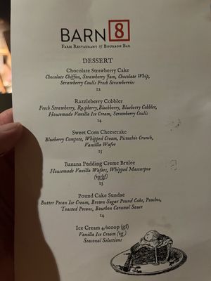 Menu photo 1 Barn8 Goshen, KY Menu photo 1 Barn8 Goshen, KY