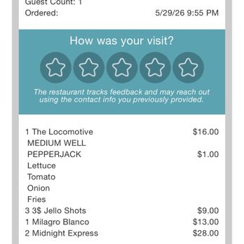 Grand Central - Receipt showing extra $1 charge for cheese even though it is included in the slider description - Bars Near Me - Washington, DC, District of Columbia