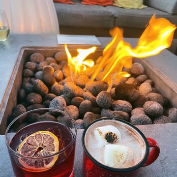 54thirty Rooftop - Chalet Cocoa and mezcal cocktail! - Lounges Near Me - Denver, Colorado