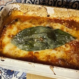 The eggplant appetizer. Pretty big portion.