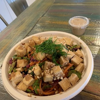Green Tomato Grill - Thai peanut bowl - New American Near Me - Brea, California Green Tomato Grill - Thai peanut bowl - New American Near Me - Brea, California