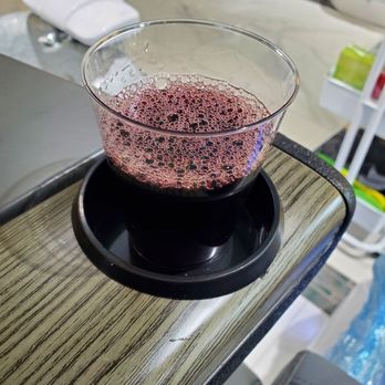 Inspire Nail Bar - Nothing like a tasty glass of red wine to unwind while getting your pedicure done. :) - Nail Salons Near Me - Hanover, Maryland