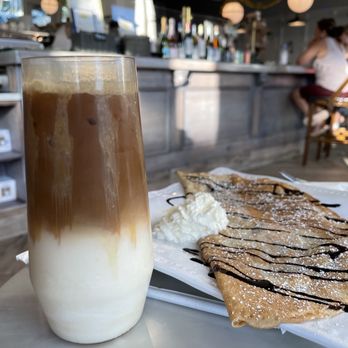 Le Petit Paris - Nutella Crepe & Sugar Cookie Iced Latte - French Near Me - Atlantic Beach, Florida Le Petit Paris - Nutella Crepe & Sugar Cookie Iced Latte - French Near Me - Atlantic Beach, Florida