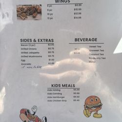 Lone Star Diner - Another page of the menu, because nobody else after all these years has done it.
