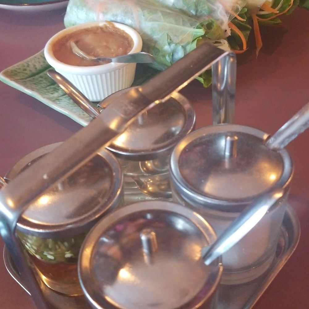 Rum Thai Cuisine - Super dense, large, and heavy fresh rolls, and a spicy caddy that brings real heat - Thai Near Me - Everett, Washington