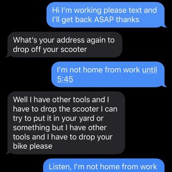 Al's Cycle Stop - Tell driver texting me in the middle of a workday demanding I'd be available immediately because he has other things to do - Motorcycle Repair Near Me - Los Angeles, California