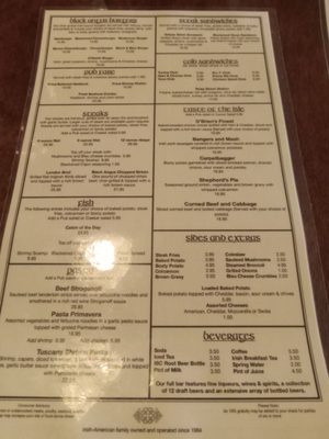 Menu photo 1 O'Keefes Irish Pub & Restaurant Tavares, FL Menu photo 1 O'Keefes Irish Pub & Restaurant Tavares, FL