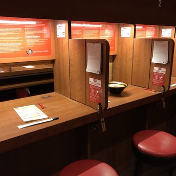 ICHIRAN - Brooklyn - Partition booths for solo dining - Ramen Near Me - Brooklyn, New York