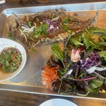 Amazing Basil - Fired B9. Crispy Fish Filet B9. - Asian Fusion Near Me - Fremont, California Amazing Basil - Fired B9. Crispy Fish Filet B9. - Asian Fusion Near Me - Fremont, California