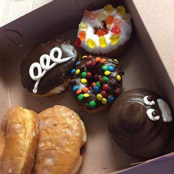 Kh Donut Fantasy - Poop Emoji, Hostess Cupcake, Gummy Bears, m&m, glazed and jelly filled. Yum. - Donuts Near Me - Fresno, California Kh Donut Fantasy - Poop Emoji, Hostess Cupcake, Gummy Bears, m&m, glazed and jelly filled. Yum. - Donuts Near Me - Fresno, California