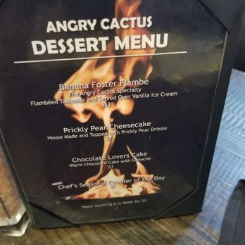 Angry Cactus - Desert menu! - New American Near Me - San Angelo, Texas