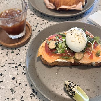 Surry Hills Coffee - Salmon Feta Toast - Coffee & Tea Near Me - Miami, Florida