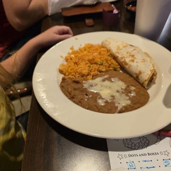 Don Jose’s Grill - Kid meal chicken taco with beans and rice. - Mexican Near Me - Morgan City, Louisiana Don Jose’s Grill - Kid meal chicken taco with beans and rice. - Mexican Near Me - Morgan City, Louisiana