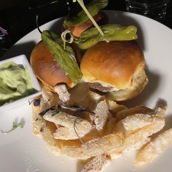 PAO Detroit - Wagyu Waygu Burger Slider with truffle fries - Asian Fusion Near Me - Detroit, Michigan PAO Detroit - Wagyu Waygu Burger Slider with truffle fries - Asian Fusion Near Me - Detroit, Michigan