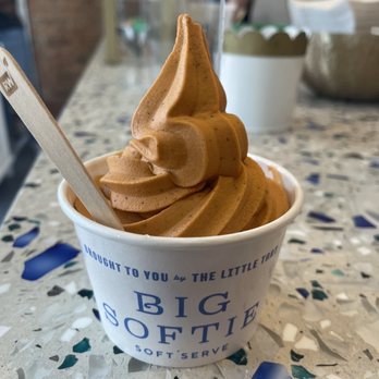 Big Softie - Thai tea & mango sticky rice flavor - Ice Cream & Frozen Yogurt Near Me - Atlanta, Georgia