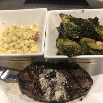 1885 Grill - Filet with creamed corn and brussel sprouts - Seafood Near Me - Acworth, Georgia 1885 Grill - Filet with creamed corn and brussel sprouts - Seafood Near Me - Acworth, Georgia