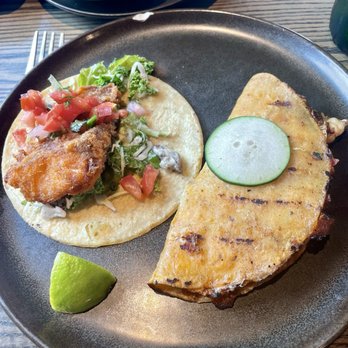 Teocalli Cocina - That Tijuana Style Shrimp Taco on the right was our favorite. - Mexican Near Me - Arvada, Colorado Teocalli Cocina - That Tijuana Style Shrimp Taco on the right was our favorite. - Mexican Near Me - Arvada, Colorado