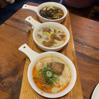 Friends Ramen - Veggie Spice Ramen (4/5), Chicken Karaage (4/5), and Tan Tan Mian (4.5/5) - Ramen Near Me - Chicago, Illinois