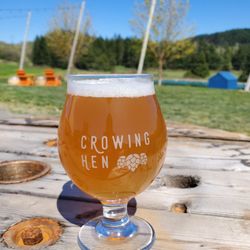 Root & Rye Hop Farm and Brewery - Sitting outside enjoying a cold brew.