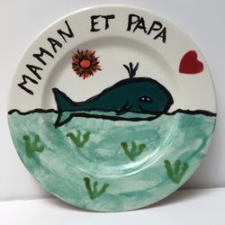 Planète Céramique - Assiette baleine