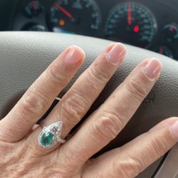 Precision Lapidary - Vintage Emerald and diamond