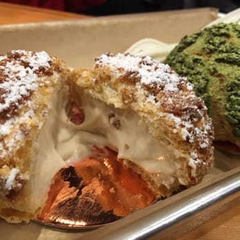 Bibble & Sip - Earl g and matcha creme puffs - Coffee & Tea Near Me - New York, New York Bibble & Sip - Earl g and matcha creme puffs - Coffee & Tea Near Me - New York, New York