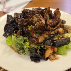 Salmon skin salad