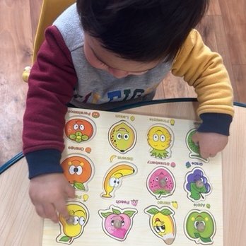 Valley Oak Montessori - First day of school and already sitting and focusing on puzzles - Montessori Schools Near Me - San Jose, California Valley Oak Montessori - First day of school and already sitting and focusing on puzzles - Montessori Schools Near Me - San Jose, California
