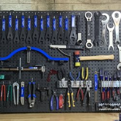 The wall of tools.