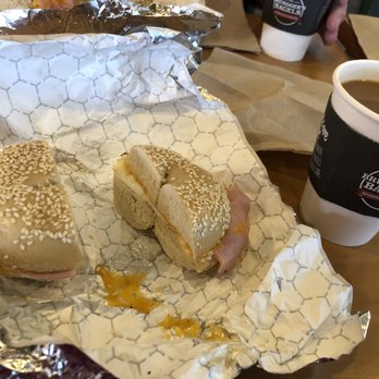 Bruegger's Bagels - Ham, egg and cheese bagel sandwich - Bagels Near Me - Blaine, Minnesota Bruegger's Bagels - Ham, egg and cheese bagel sandwich - Bagels Near Me - Blaine, Minnesota