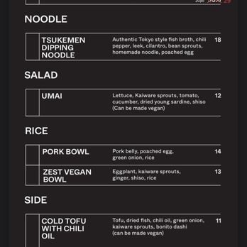 Gyoza Bar - Dinner Menu (September 2025) - Izakaya Near Me - Echo Park, California