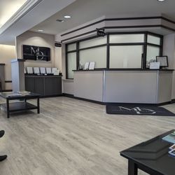 Morrell Dermatology - Receptionist desk area in waiting room