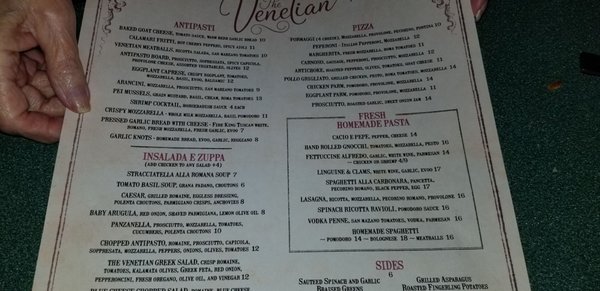Menu photo 8 The Venetian Weymouth, MA Menu photo 8 The Venetian Weymouth, MA