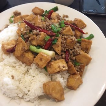 Simply Khmer - My favorite, tofu stir fry with ground pork and chili peppers served with white rice! - Cambodian Near Me - Lowell, Massachusetts Simply Khmer - My favorite, tofu stir fry with ground pork and chili peppers served with white rice! - Cambodian Near Me - Lowell, Massachusetts
