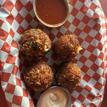 Emmy's Spaghetti Shack - Cauliflower and cheese balls. - Italian Near Me - San Francisco, California Emmy's Spaghetti Shack - Cauliflower and cheese balls. - Italian Near Me - San Francisco, California